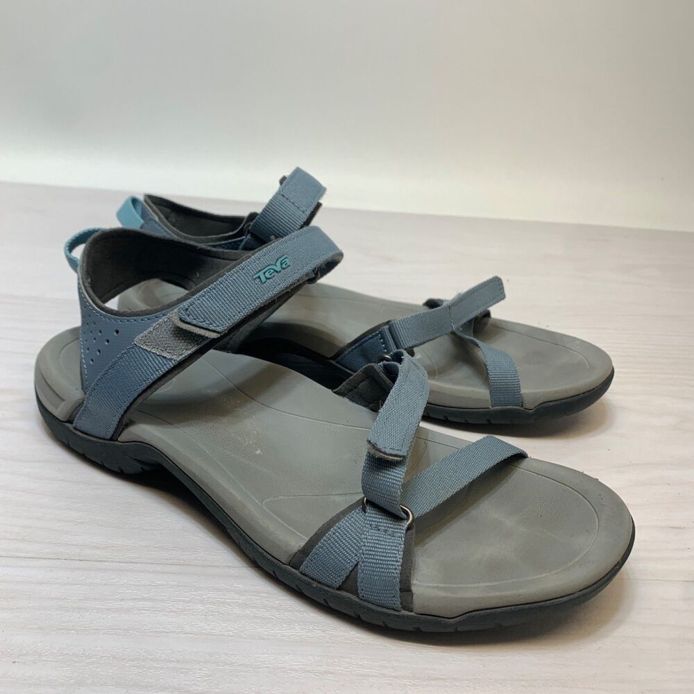 Teva Sandals Womens 9 Verra Ankle Straps Blue Hook & Loop‎ Comfort 1006263